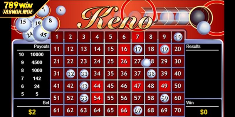 Trò chơi Keno hấp dẫn lẫn đơn giản cho lô thủ